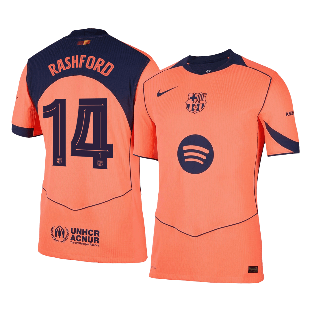 Authentique RASHFORD #14 Barcelone Extérieur Troisième {title Maillot 2025/26 - UCL