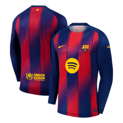 Barcelone Domicile Manches Longues Football Maillot 2025/26