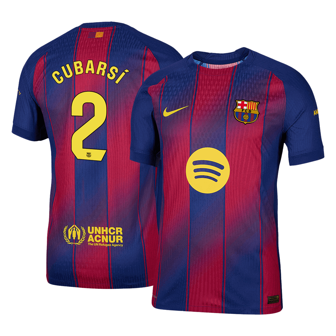 CUBARSí#2 Authentique Barcelone MaisonFootball Maillot 2025/26 Rouge&Bleu
