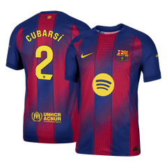 CUBARSí#2 Authentique Barcelone MaisonFootball Maillot 2025/26 Rouge&Bleu