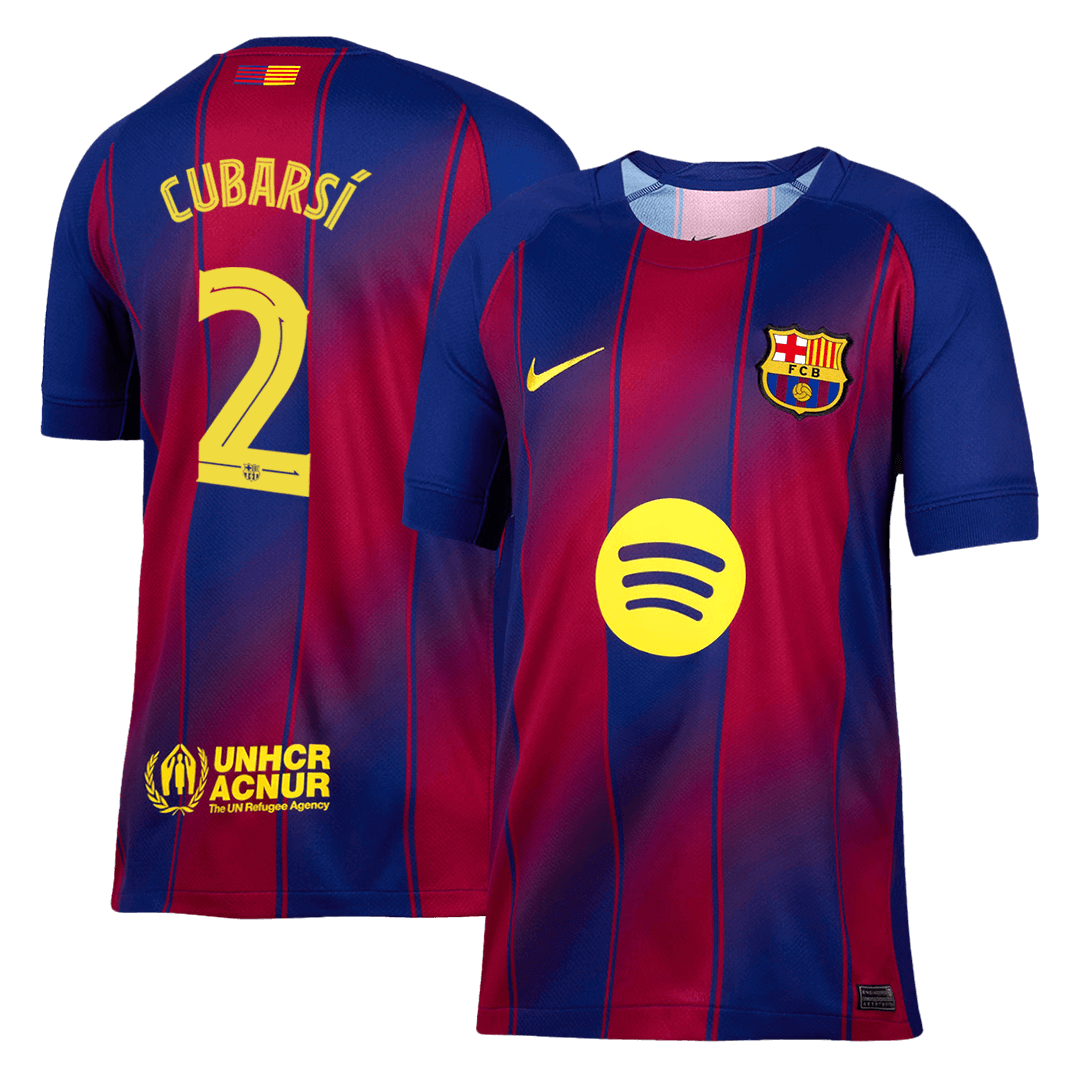 CUBARSí #2 Barcelone MaisonFootball Maillot 2025/26 Rouge&Bleu - UCL