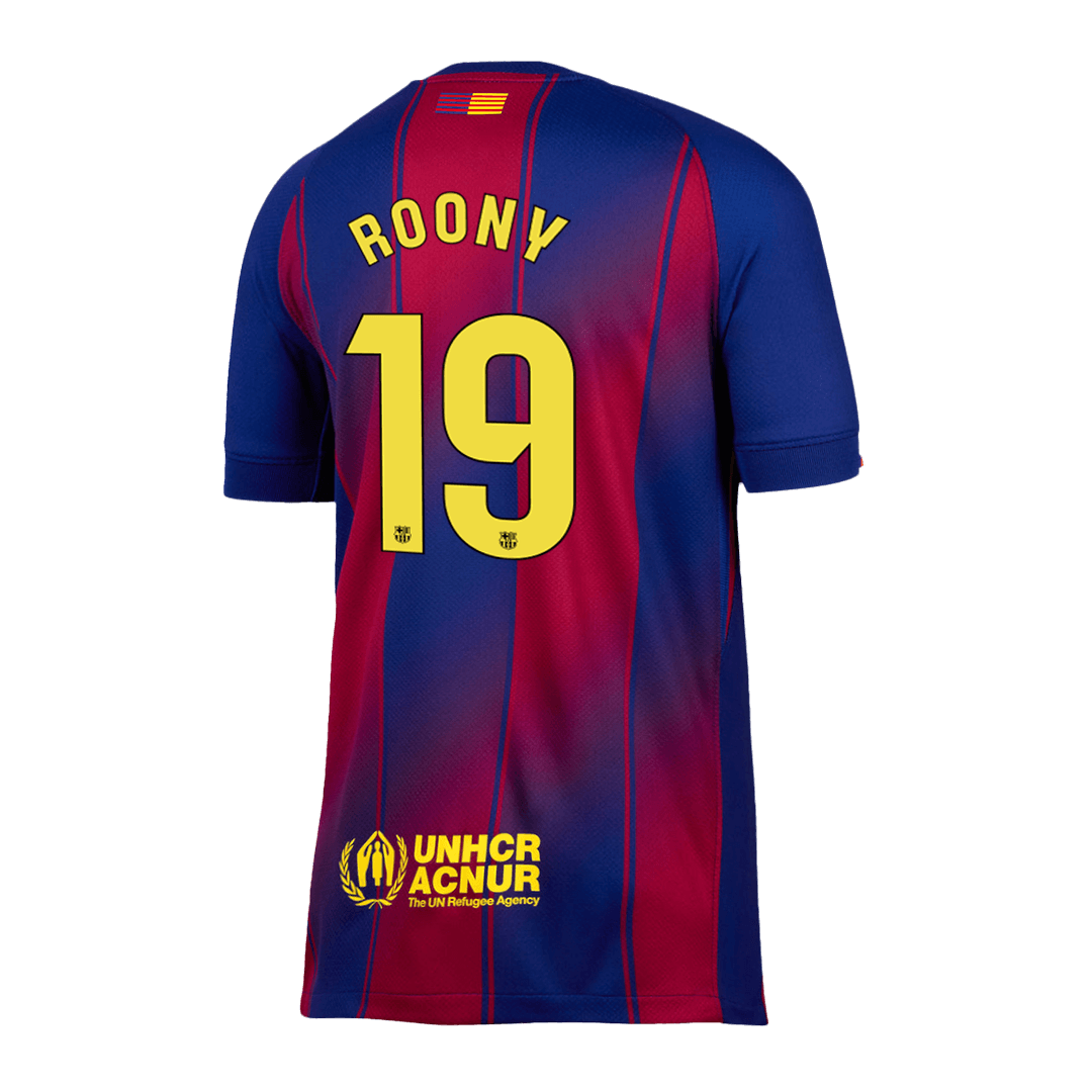 ROONY #19 Barcelone Football Maillot Domicile 2025/26