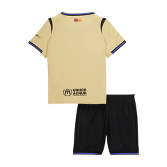 Enfants Barcelone Loin Football Maillot Trousse(Maillot+Shorts) 2025/26 Jaune