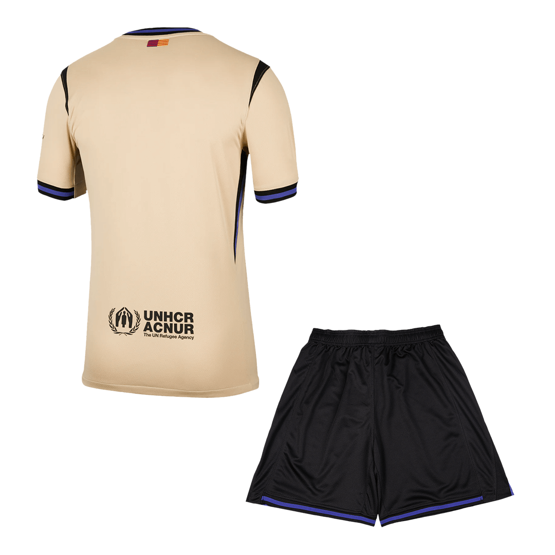 Barcelone  Extérieur Maillot Kit(Maillot+Short)  2025/26   Jaune&Noir