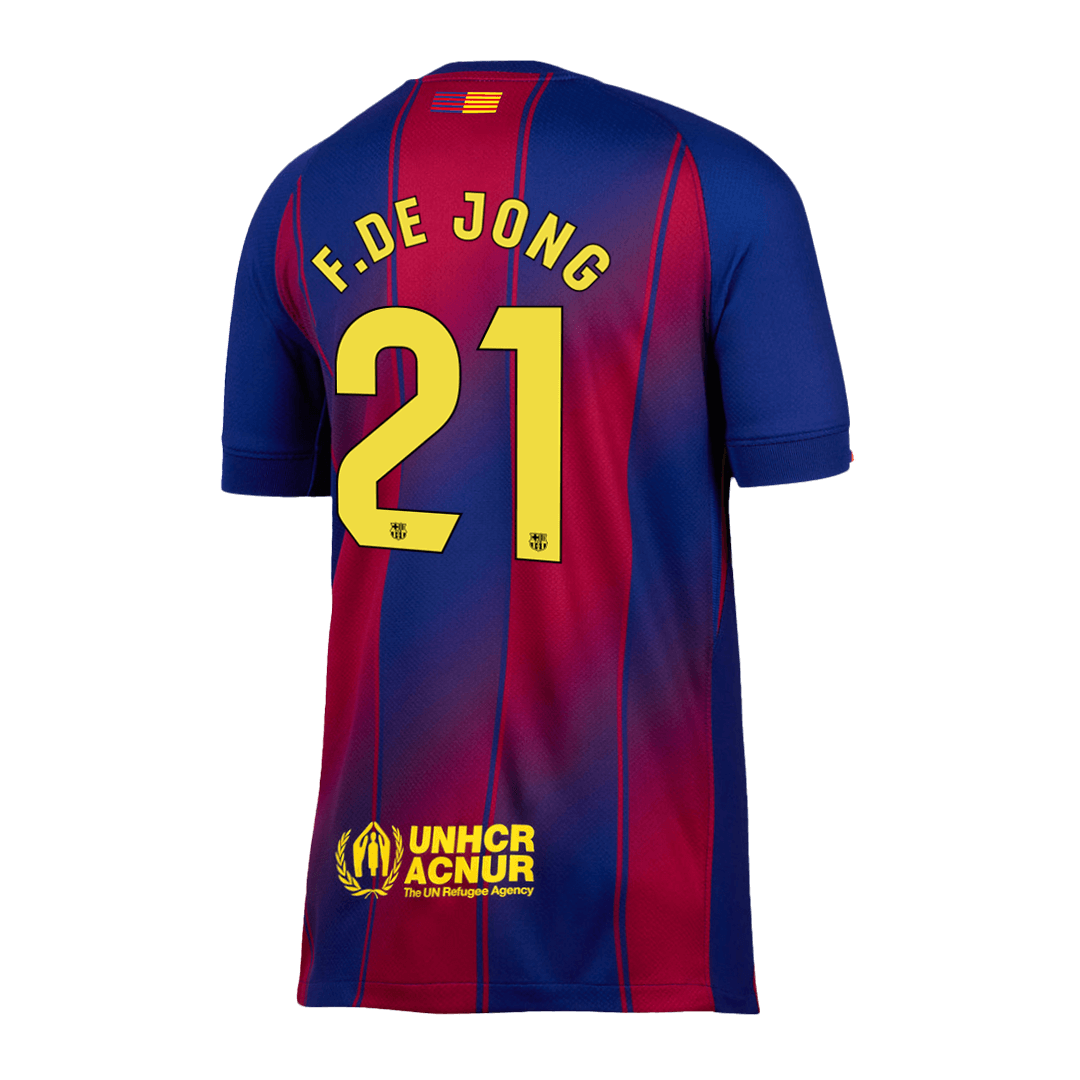 F.DE JONG #21 Barcelone MaisonFootball Maillot 2025/26 Red&Blue