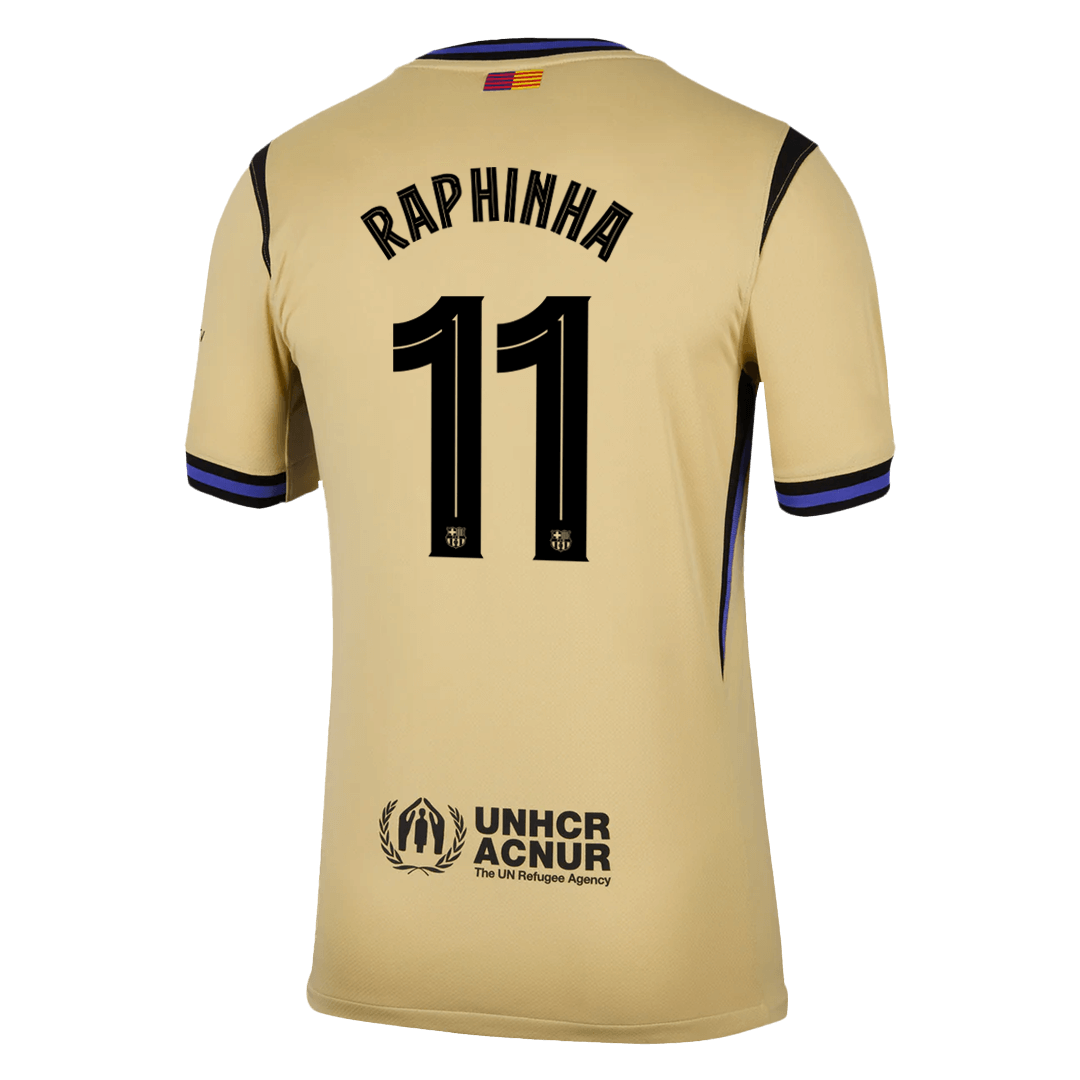 RAPHINHA #11 Barcelone Football Maillot Extérieur 2025/26 - UCL