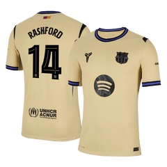 RASHFORD #14 Authentique Barcelone Loin Football Maillot 2025/26 Jaune - UCL